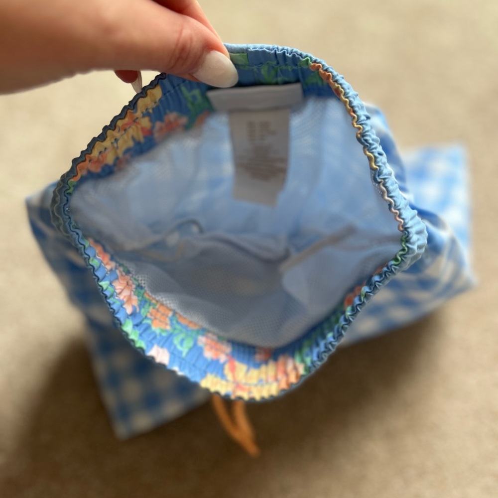 Tommy Bahama Blue and White Buffalo plaid Checkered swim - Picture 5 of 5